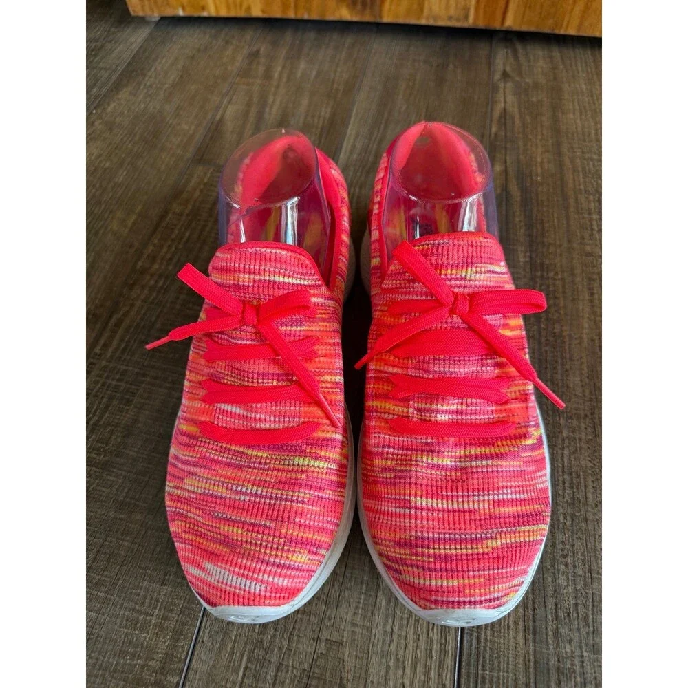 Skechers GO Walk 4 Today Walking Shoes Sz. 9 Neon Orangey Pink